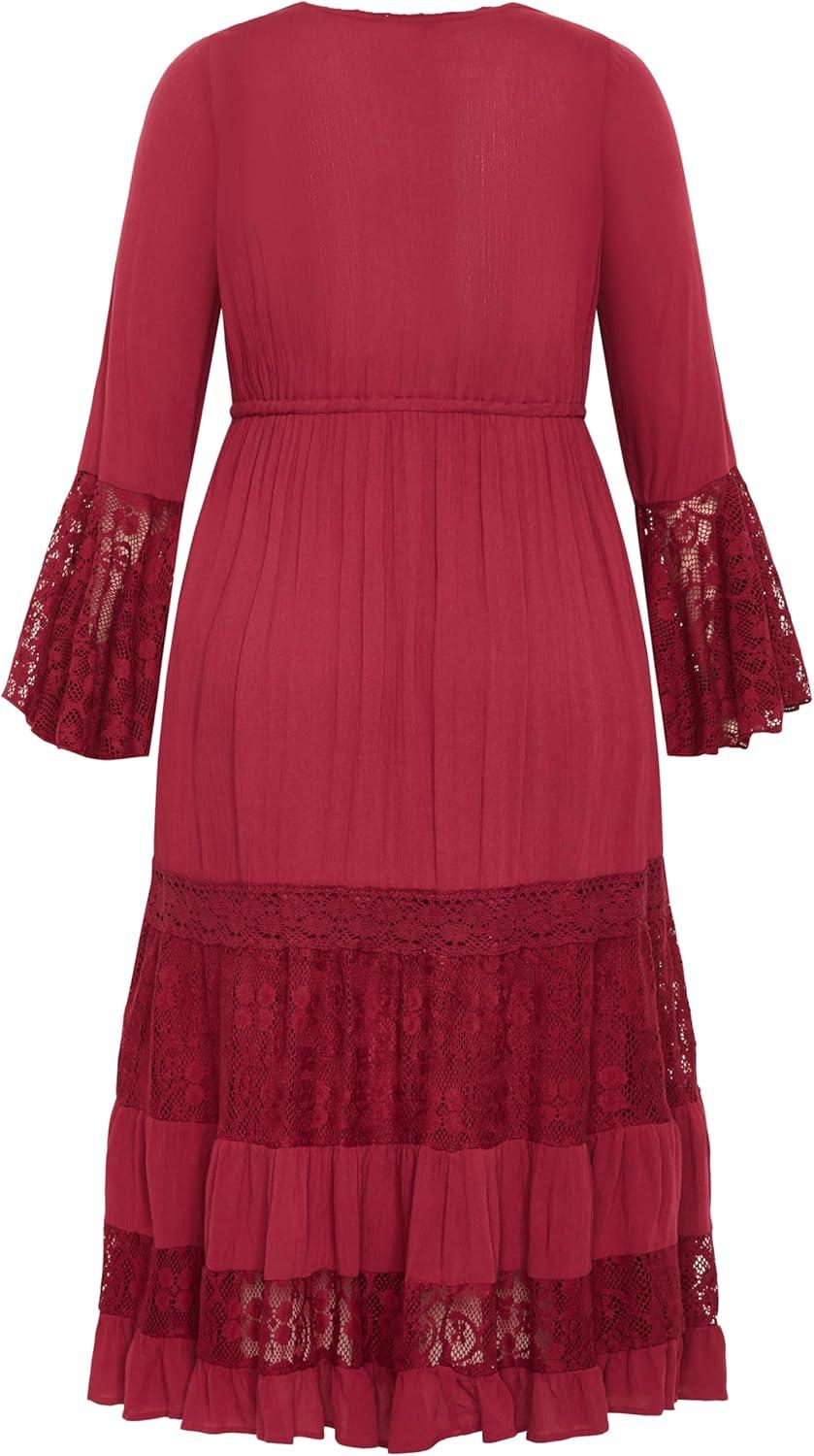 image:imageCity Chic Womens Plus Size Dress Dulce MaxiRed