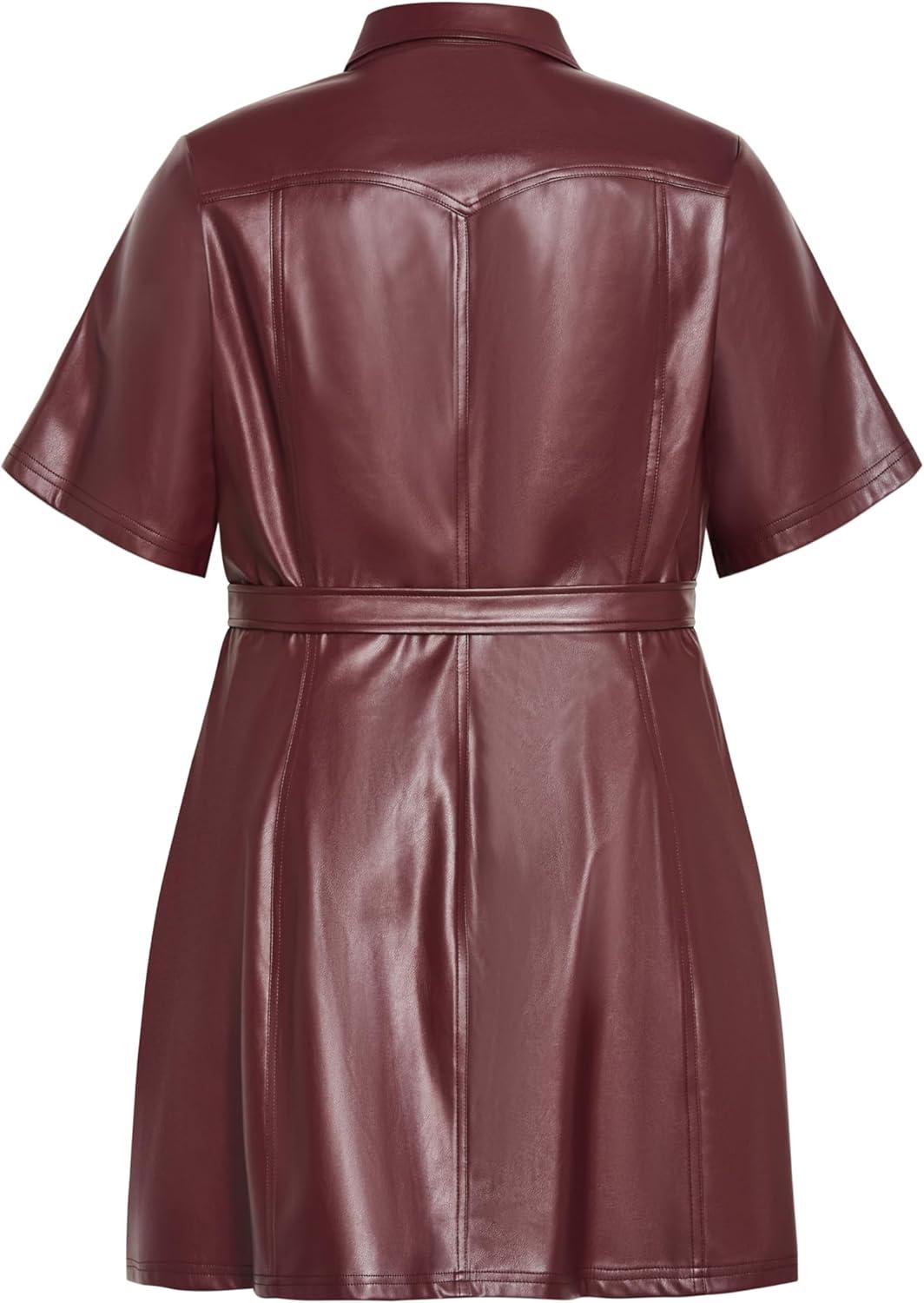 image:imageCity Chic Womens Plus Size Dress Field HunterBurgundy