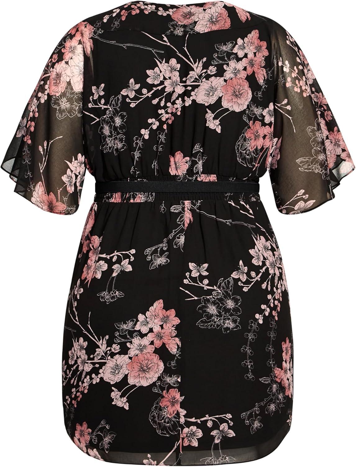 image:imageCity Chic Womens Plus Size Dress GwenBlack Print
