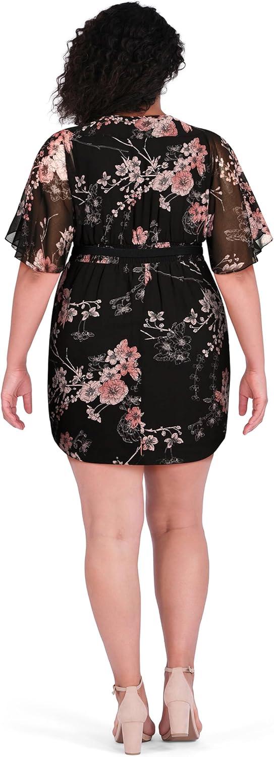 image:imageCity Chic Womens Plus Size Dress GwenBlack Print