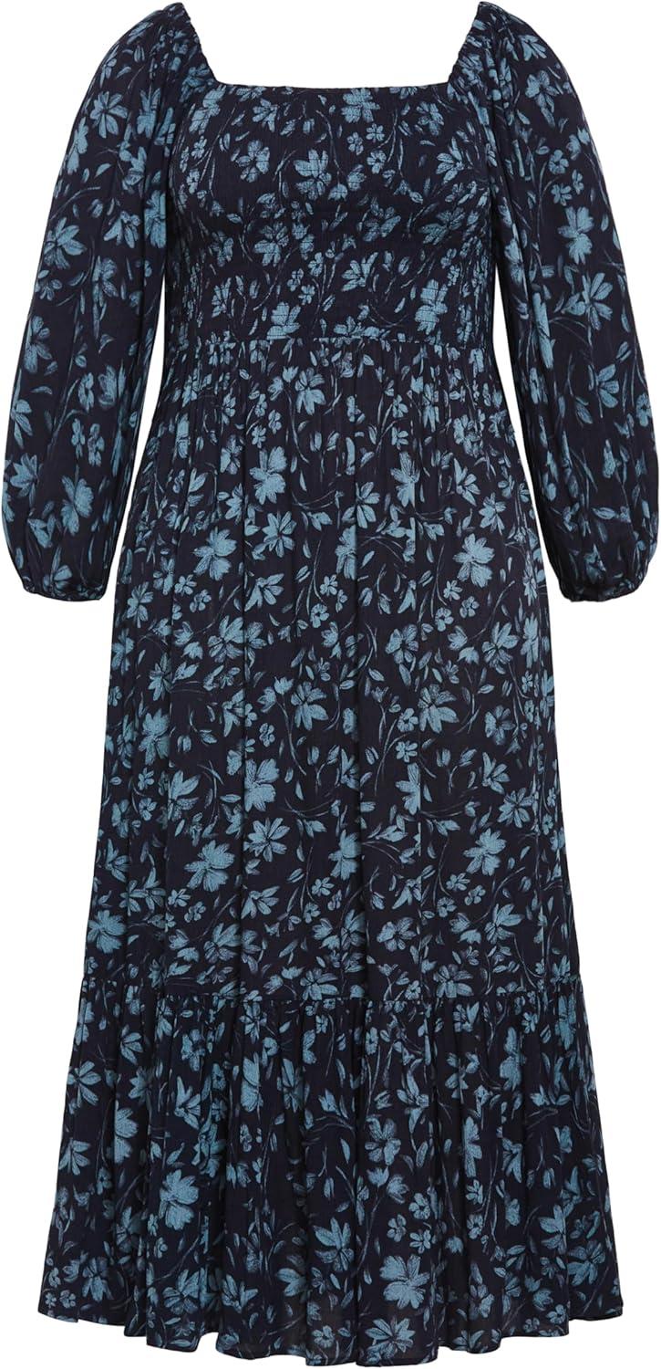 image:imageCity Chic Womens Plus Size Dress McKenzie MaxiFloral