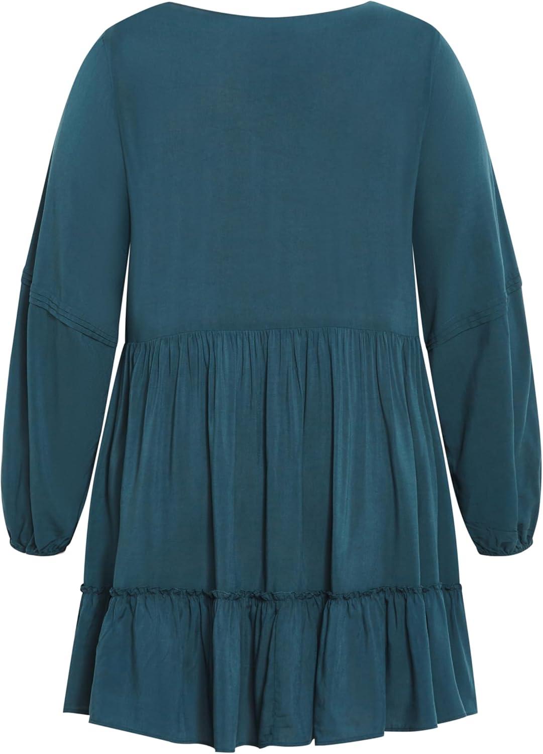 image:imageCity Chic Womens Plus Size Dress Mira MiniTeal