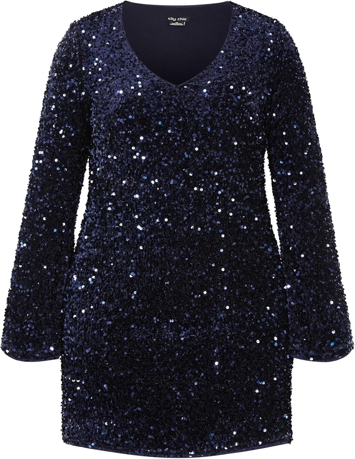 image:imageCity Chic Womens Plus Size Dress PaisleeNavy