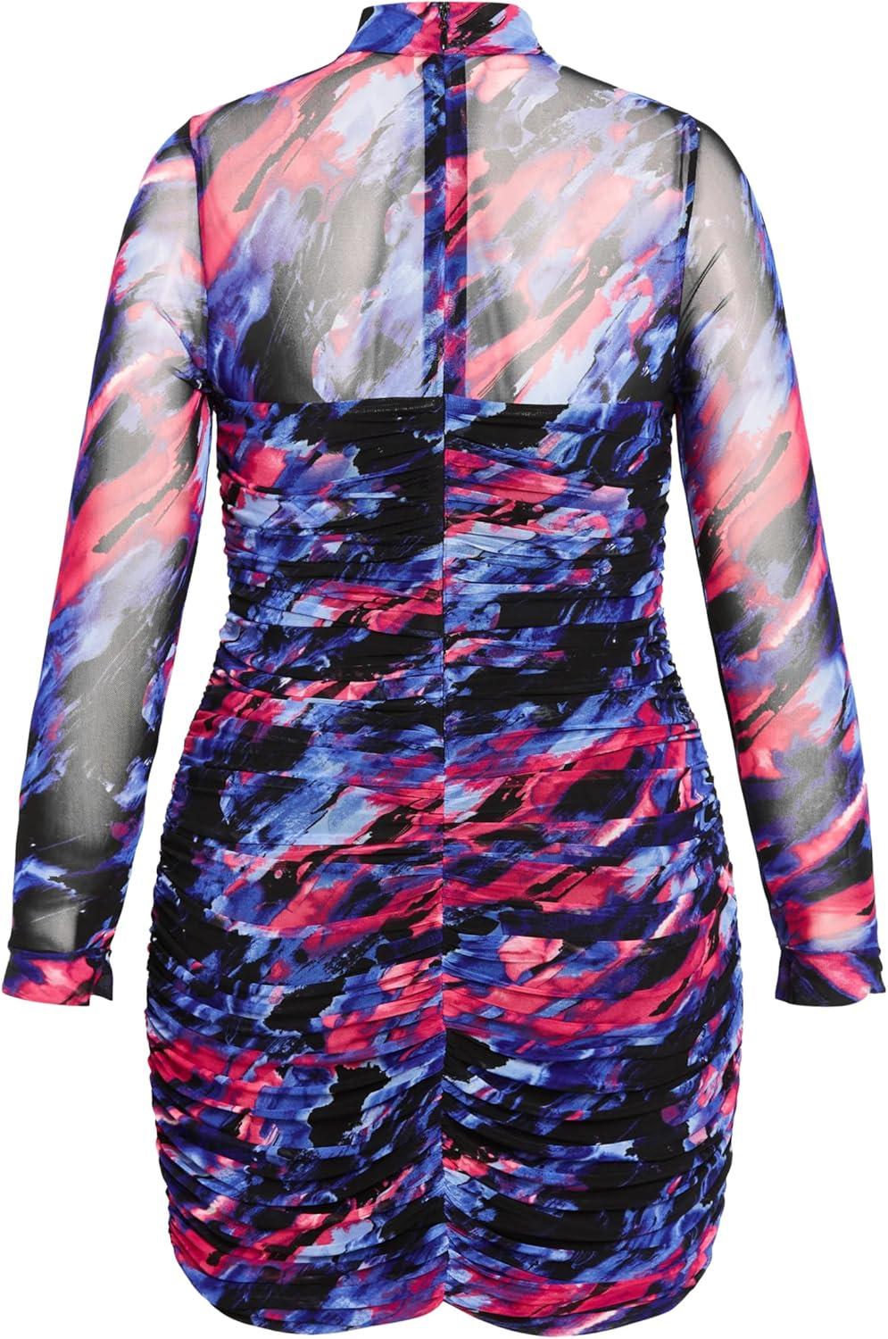 image:imageCity Chic Womens Plus Size Dress RobinPurple Print