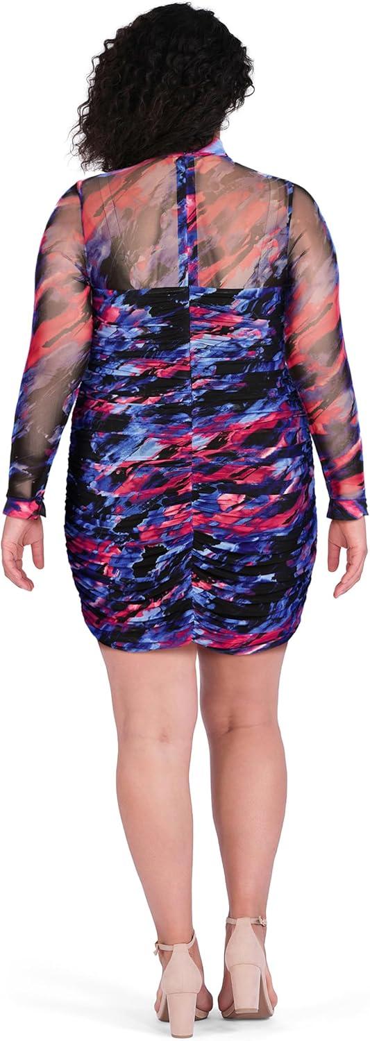 image:imageCity Chic Womens Plus Size Dress RobinPurple Print