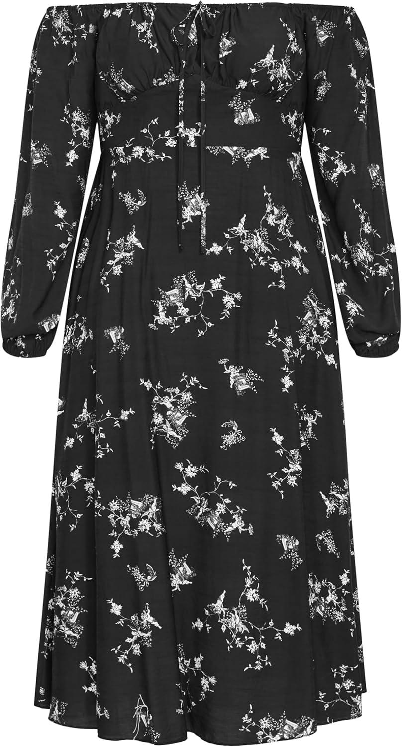 image:imageCity Chic Womens Plus Size Dress Urban Soul MaxiSoul Floral