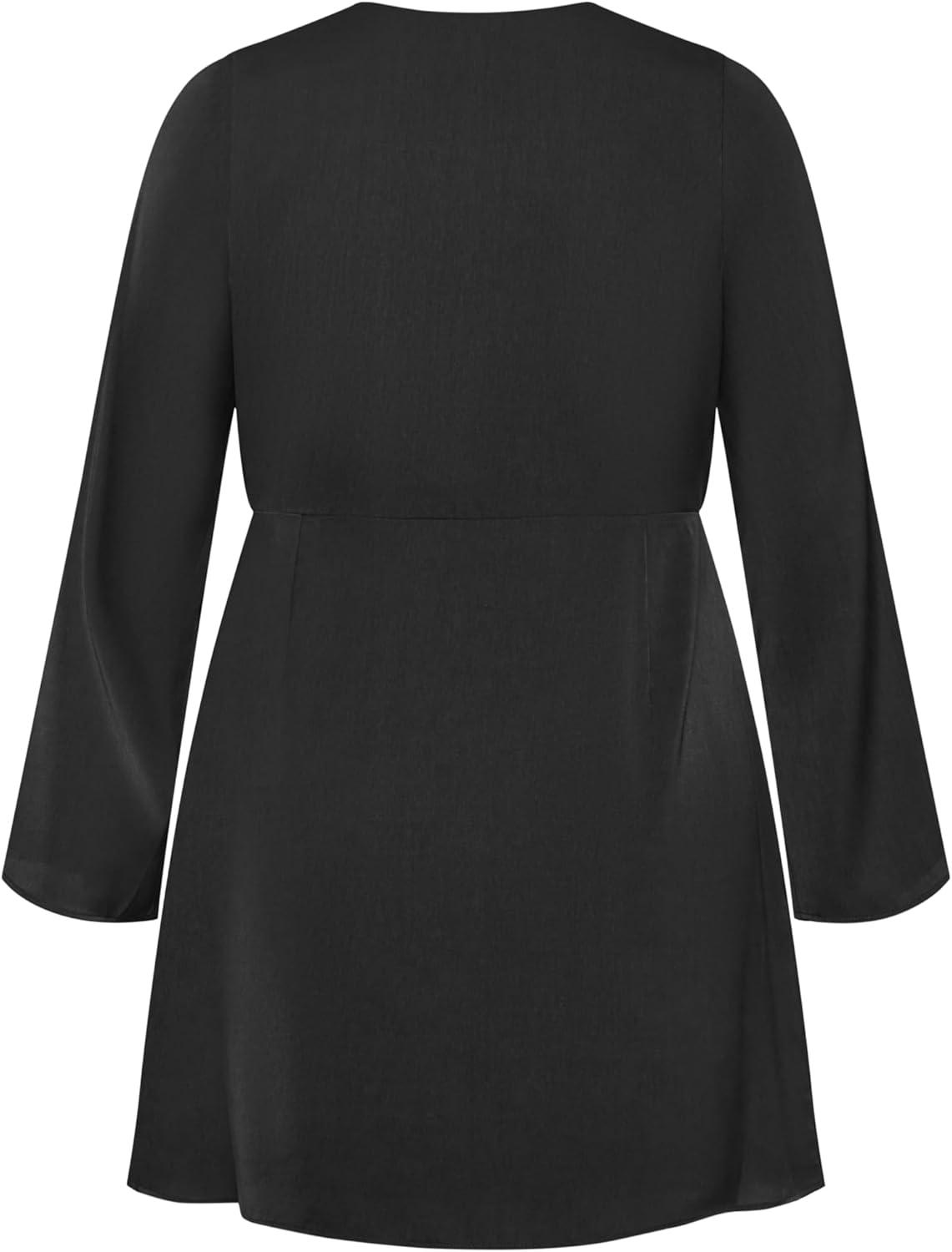 image:imageCity Chic Womens Plus Size Dress Veronika WrapBlack