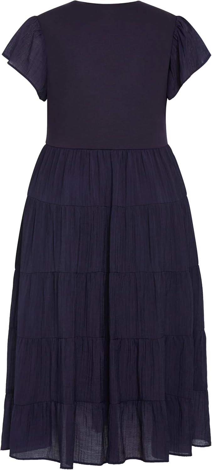image:imageCity Chic Womens Plus Size Dress WrenleeNavy