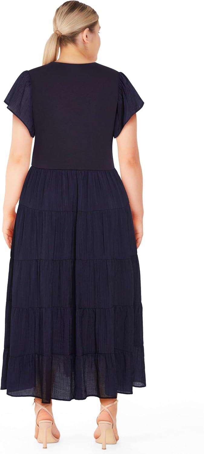 image:imageCity Chic Womens Plus Size Dress WrenleeNavy