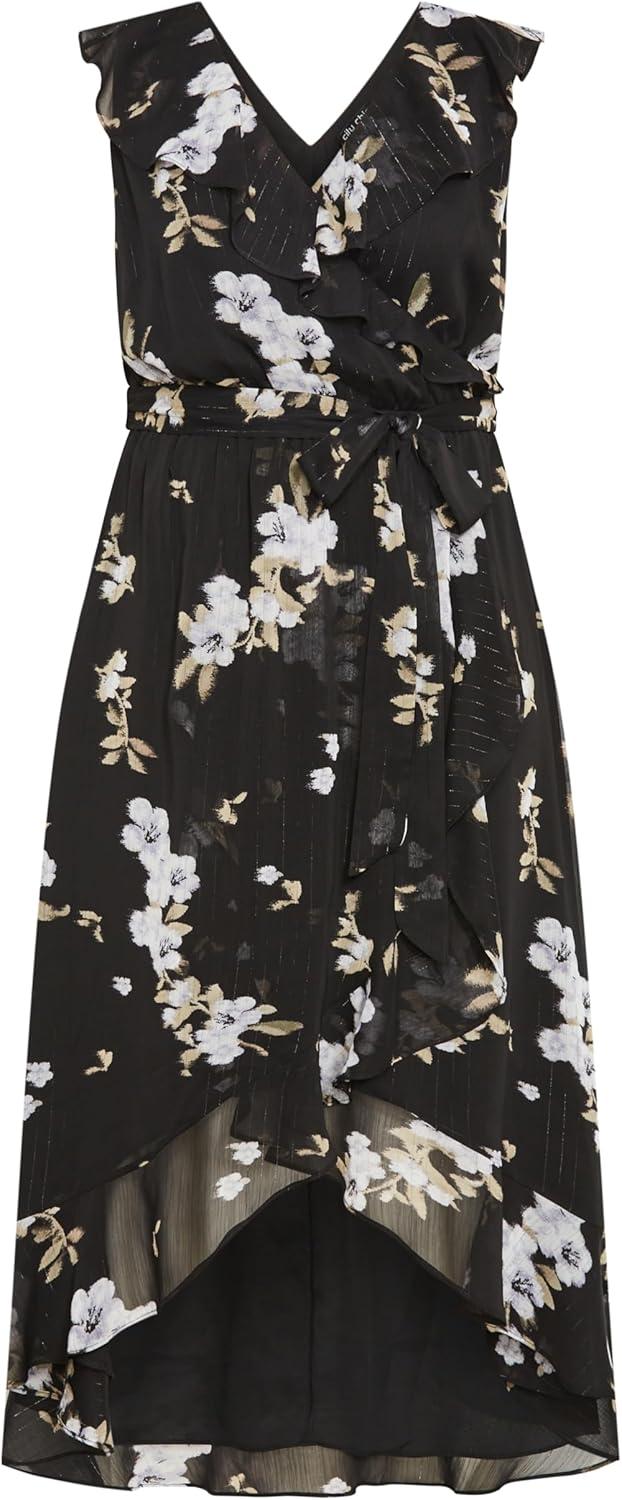 image:imageCity Chic Womens Plus Size Maxi Cocktail Dress Ella JaneWindswept Floral