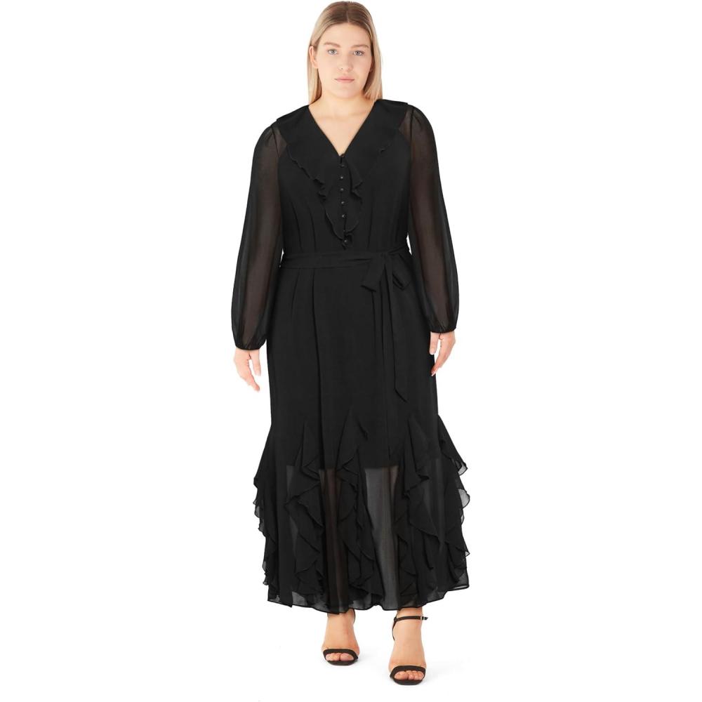 image:imageCity Chic Womens Plus Size Cocktail Dress Alma MaxiBlack