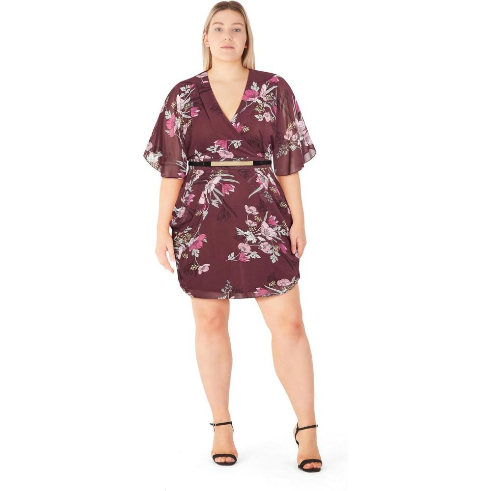 image:imageCity Chic Womens Plus Size Dress AishaPurple Floral