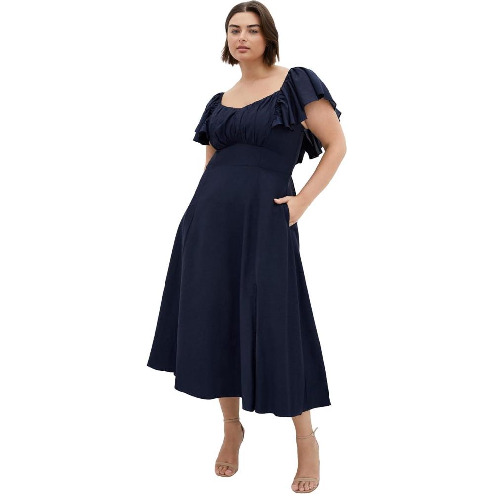 image:imageCity Chic Womens Plus Size Dress AlisiaFrench Navy