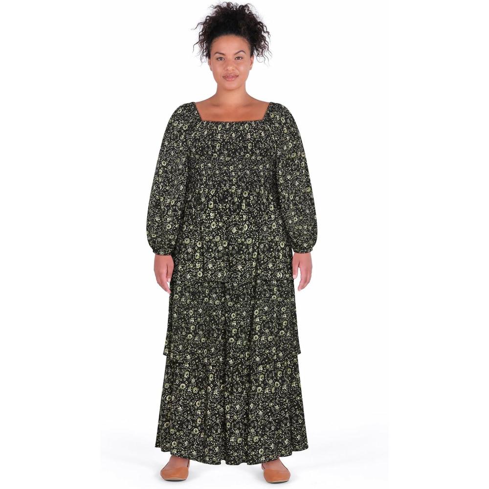 image:imageCity Chic Womens Plus Size Dress Cassidy Maxi StyleOlive Ditsy