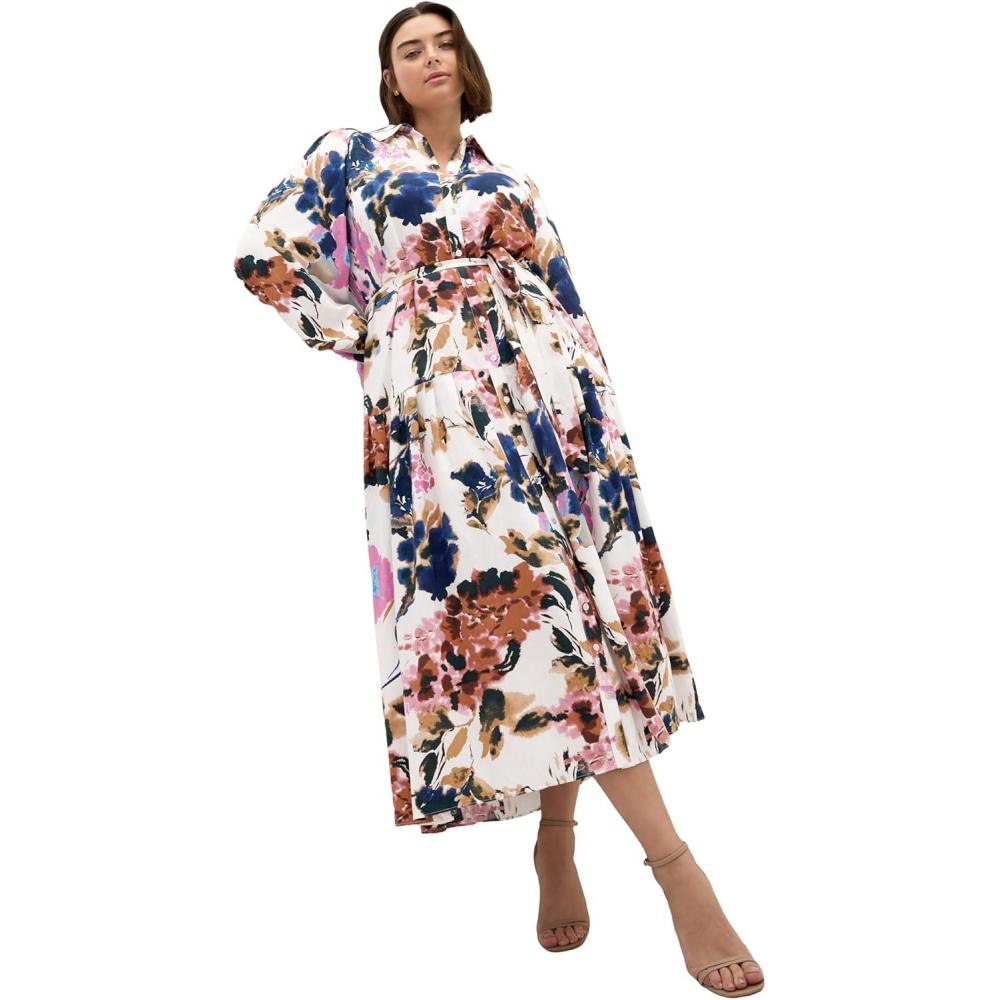 image:imageCity Chic Womens Plus Size Dress  Ezra Print MaxiFloral Print