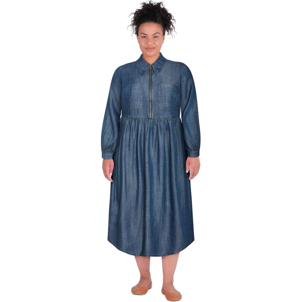 image:imageCity Chic Womens Plus Size Dress  FinnDark Wash