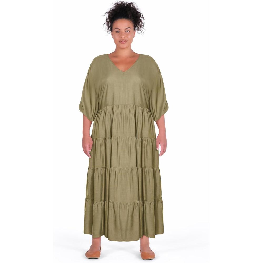 image:imageCity Chic Womens Plus Size Dress  Jenna CasualKhaki