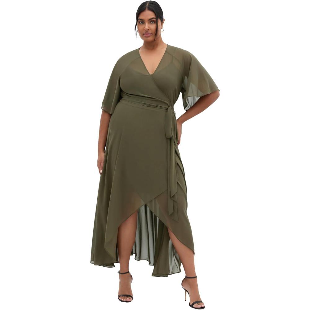 image:imageCity Chic Womens Plus Size Dress Lovers LaneGreen Forest