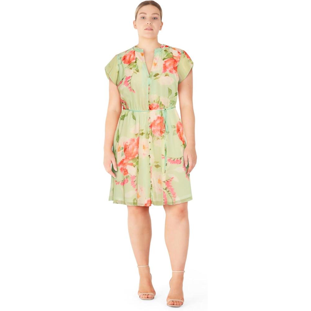 image:imageCity Chic Womens Plus Size Dress  Margo PrintPetal Print