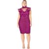 image:imageCity Chic Womens Plus Size Cocktail Dress  Celia DetailMagenta