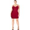 image:imageCity Chic Womens Plus Size Cocktail Dress  Lexi MeshRed
