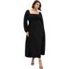 image:imageCity Chic Womens Plus Size Dress  Abbigail Long SleeveBlack
