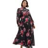 image:imageCity Chic Womens Plus Size Dress  Alexandra Print MaxiRosa Floral