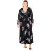 image:imageCity Chic Womens Plus Size Dress  Alexis MaxiBlack Print