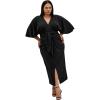 image:imageCity Chic Womens Plus Size Dress  Briella Tie FrontBlack