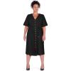 image:imageCity Chic Womens Plus Size Dress  Button BellaBlack