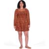 image:imageCity Chic Womens Plus Size Dress  Piper Mini PrintRust Print