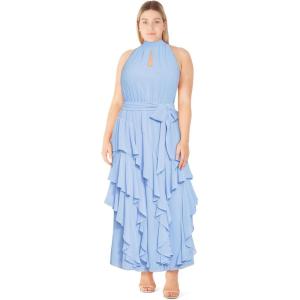 City Chic Womens Cocktail Dress – Izabella Maxi(Blue)