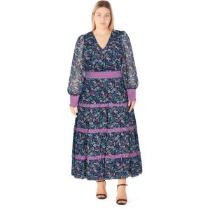 City Chic Womens Dress – Ailani(Purple Floral)