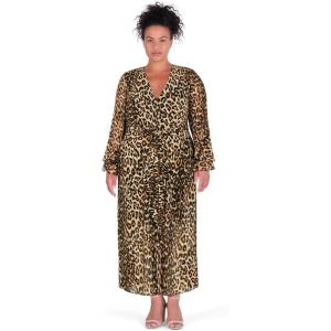 City Chic Womens Dress – Carter Maxi(Leopard)