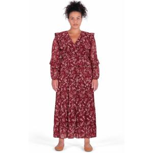 City Chic Women’s Plus Size Cocktail Dress – Arielle Maxi(Red Floral)