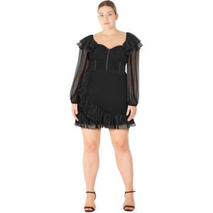City Chic Women’s Plus Size Cocktail Dress – Fatima(Black)