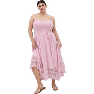City Chic Women’s Plus Size Cocktail Dress – Flirty Nature(Pink)