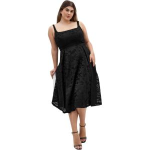 City Chic Women’s Plus Size Cocktail Dress – Jacklynn Midi(Black)