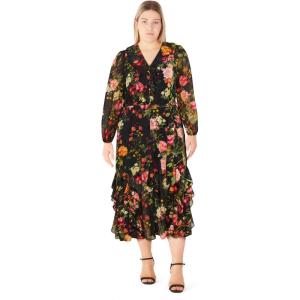 City Chic Women’s Plus Size Cocktail Dress – Macie Maxi(Floral)