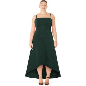 City Chic Women’s Plus Size Cocktail Dress – Tess Hi Low Maxi(Emerald)