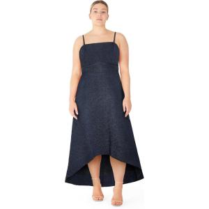 City Chic Women’s Plus Size Cocktail Dress – Tess Hi Low Maxi(Navy)