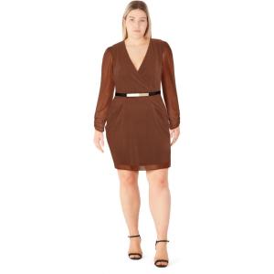 City Chic Women’s Plus Size Cocktail Dress – Whitley(Chocolate)