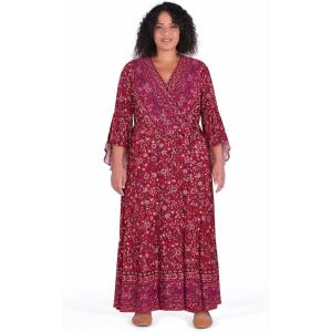 City Chic Women’s Plus Size Dress – Adhara Maxi(Red)