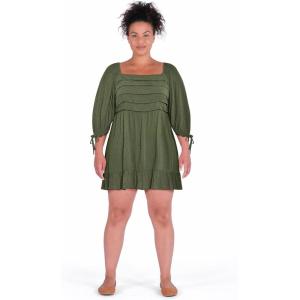City Chic Women’s Plus Size Dress – Arden Mini(Green)