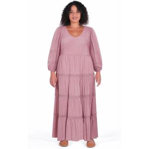 City Chic Women’s Plus Size Dress – Brooklynn Maxi(Blush)