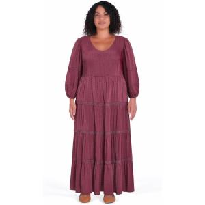 City Chic Women’s Plus Size Dress – Brooklynn Maxi(Purple)