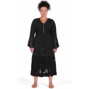 City Chic Women’s Plus Size Dress – Dulce Maxi(Black)