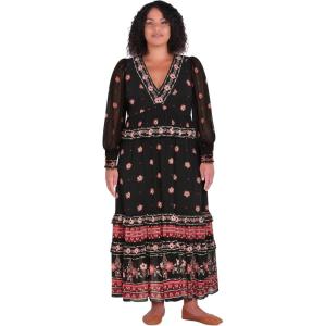 City Chic Women’s Plus Size Dress – Elle Maxi(Border Print)