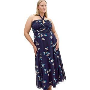City Chic Women’s Plus Size Dress – Everfree Floral Print Maxi(Akita Floral)