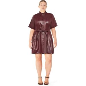 City Chic Women’s Plus Size Dress – Field Hunter(Burgundy)